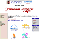 Desktop Screenshot of precisionowners.com