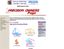 Tablet Screenshot of precisionowners.com